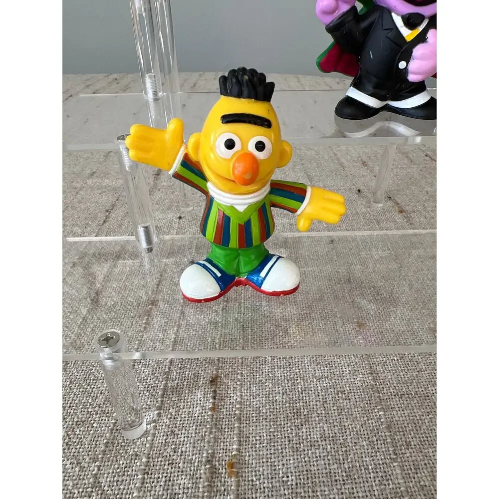 Sesame Street Plastic CakeTopper or Toy Figures Lot of 3